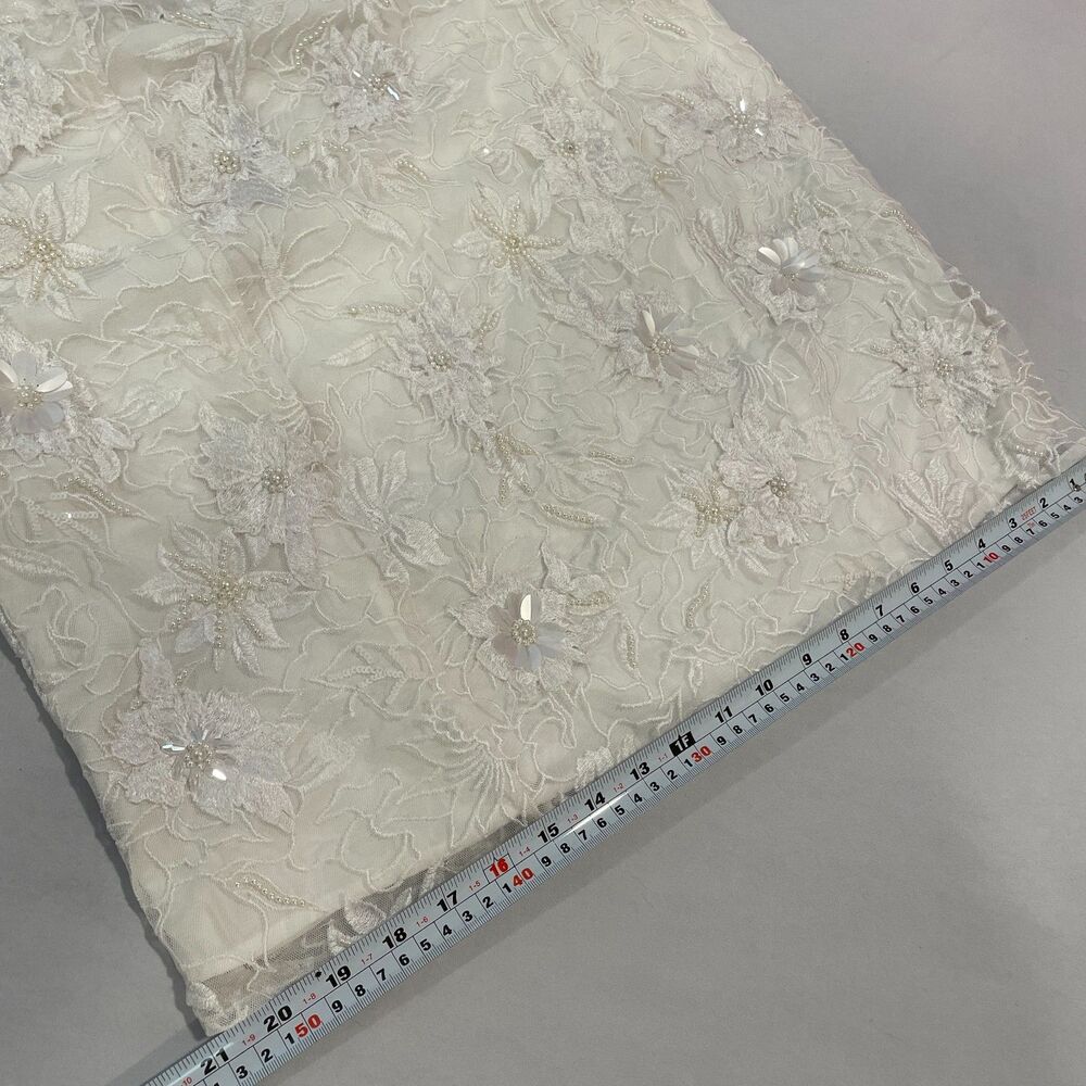 ~ BHLDN Lg 2in1 Bridal Dress Anthropologie Removable Puff-Sleeve Wedding Mini - Picture 12 of 16